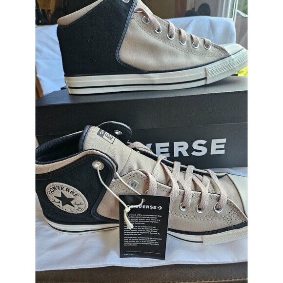 Converse CTAS High Street Mid Shoes Mens Size 9. AC14294C Black/ White/Papyrus - Picture 2 of 6